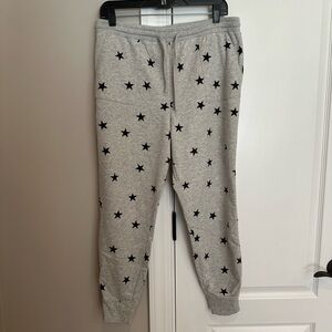 Lucky Brand Star Sweatpants black and gray